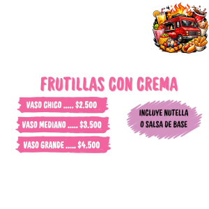 Frutillas con Crema